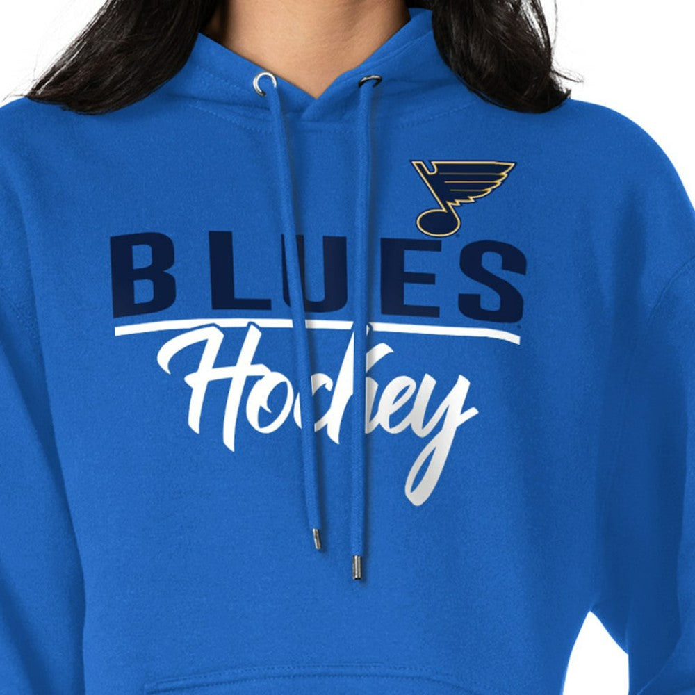 St. Louis Blues G-III 4Her by Carl Banks Women's Team Sport Tri-Blend Fleece Hoodie - Blue | US 200497169