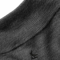 New York Jets Charles Tyrwhitt Merino Quarter-Zip Pullover Sweater - Gray Pullover