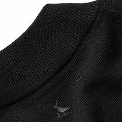 New York Jets Charles Tyrwhitt Merino Full-Zip Sweater - Black