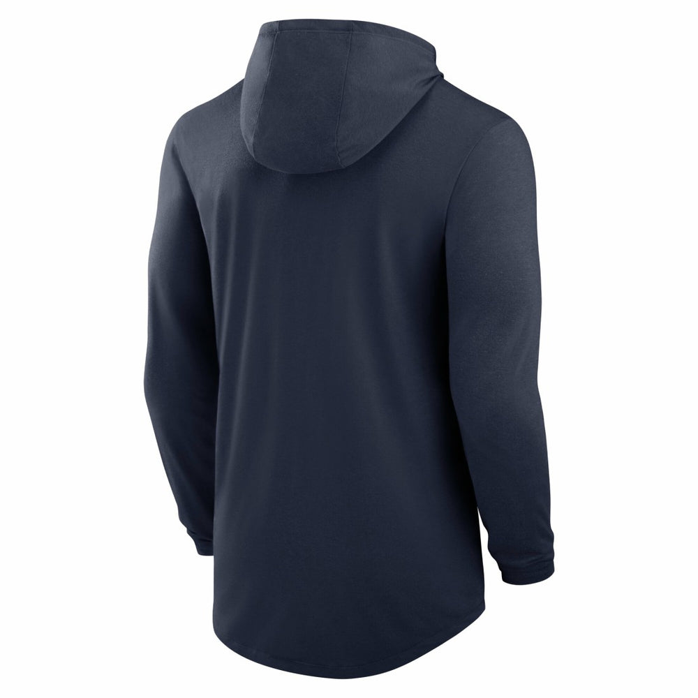Tennessee Titans Blitz Tri-Blend Dri-FIT Long Sleeve Hoodie T-Shirt - Navy Hoodies