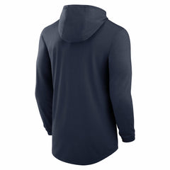 Tennessee Titans Blitz Tri-Blend Dri-FIT Long Sleeve Hoodie T-Shirt - Navy Hoodies