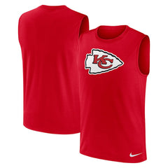 Kansas City Chiefs Blitz Legend Dri-FIT Muscle Tank Top - Red Tops
