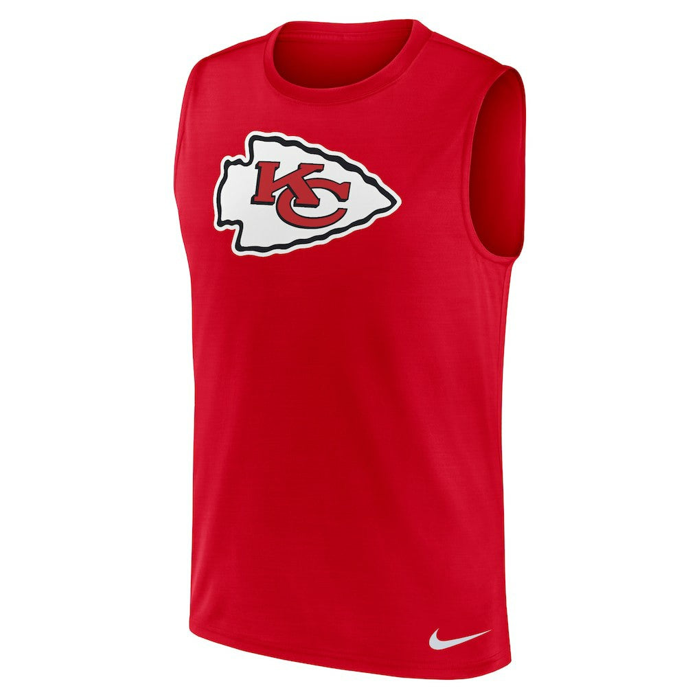 Kansas City Chiefs Blitz Legend Dri-FIT Muscle Tank Top - Red Tops