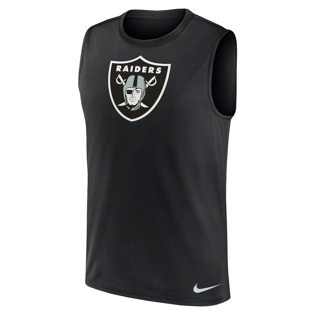 Las Vegas Raiders Blitz Legend Dri-FIT Muscle Tank Top - Black Tops