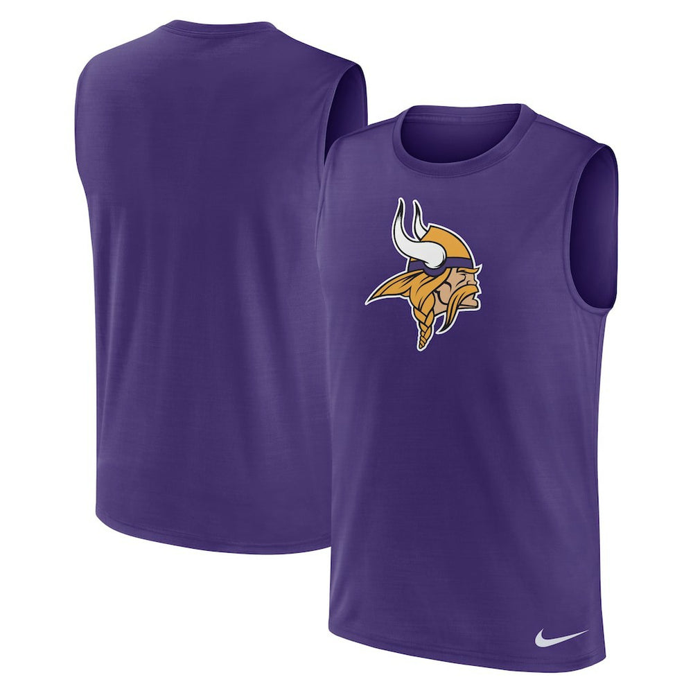 Minnesota Vikings Blitz Legend Dri-FIT Muscle Tank Top - Purple Tops