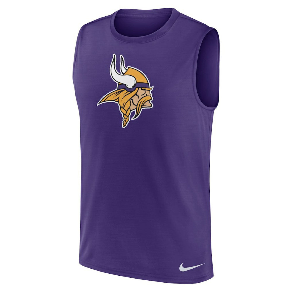 Minnesota Vikings Blitz Legend Dri-FIT Muscle Tank Top - Purple Tops