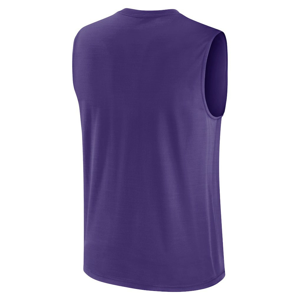 Minnesota Vikings Blitz Legend Dri-FIT Muscle Tank Top - Purple Tops