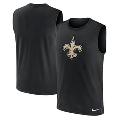New Orleans Saints Blitz Legend Dri-FIT Muscle Tank Top - Black Tops