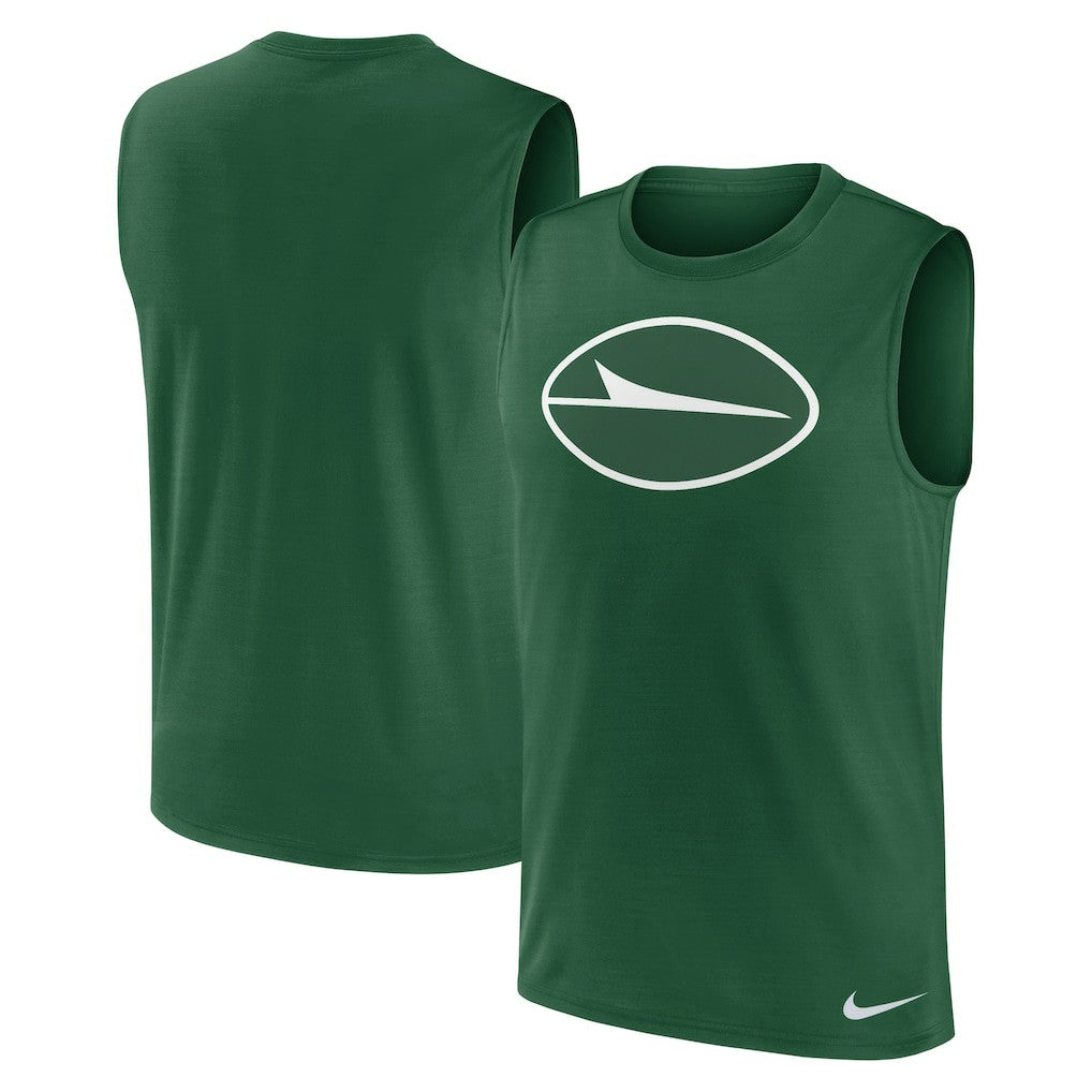 New York Jets Blitz Legend Dri-FIT Muscle Tank Top - Green Tops