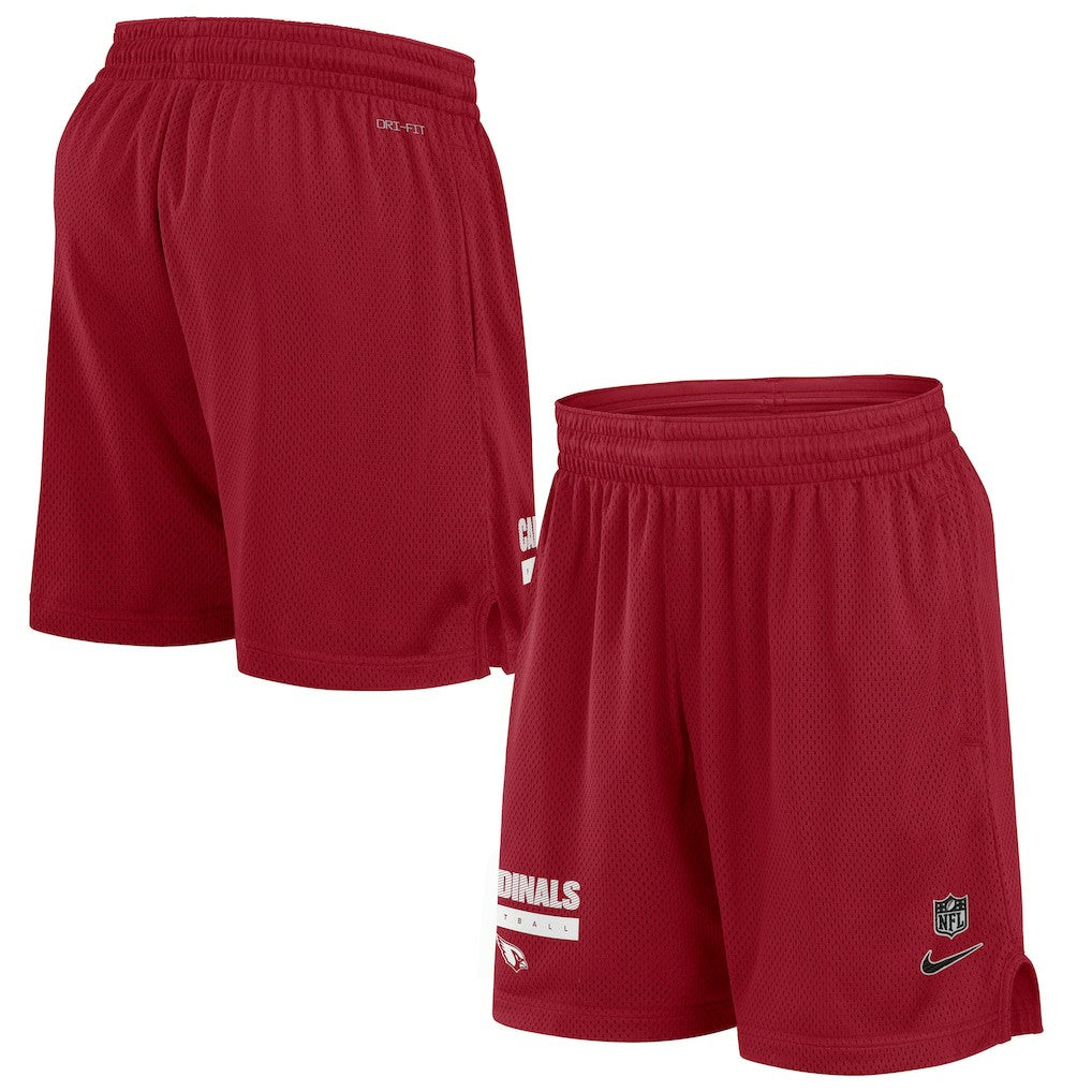 Arizona Cardinals 2024 Sideline Performance Mesh Shorts - Cardinal Shorts
