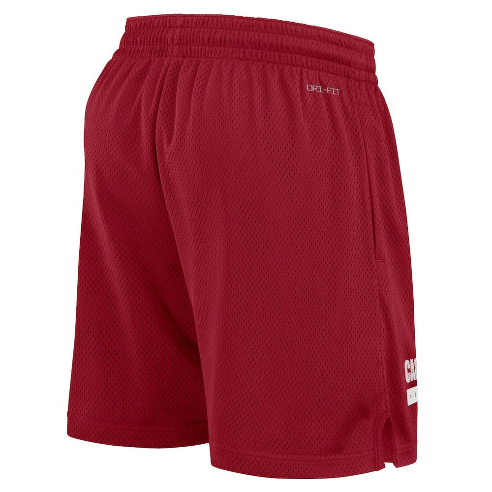 Arizona Cardinals 2024 Sideline Performance Mesh Shorts - Cardinal Shorts