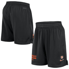 Cincinnati Bengals 2024 Sideline Performance Mesh Shorts - Black Shorts