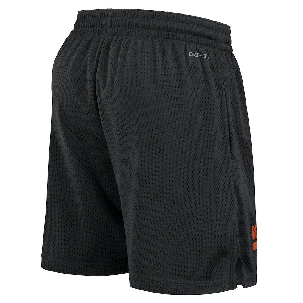 Cincinnati Bengals 2024 Sideline Performance Mesh Shorts - Black Shorts