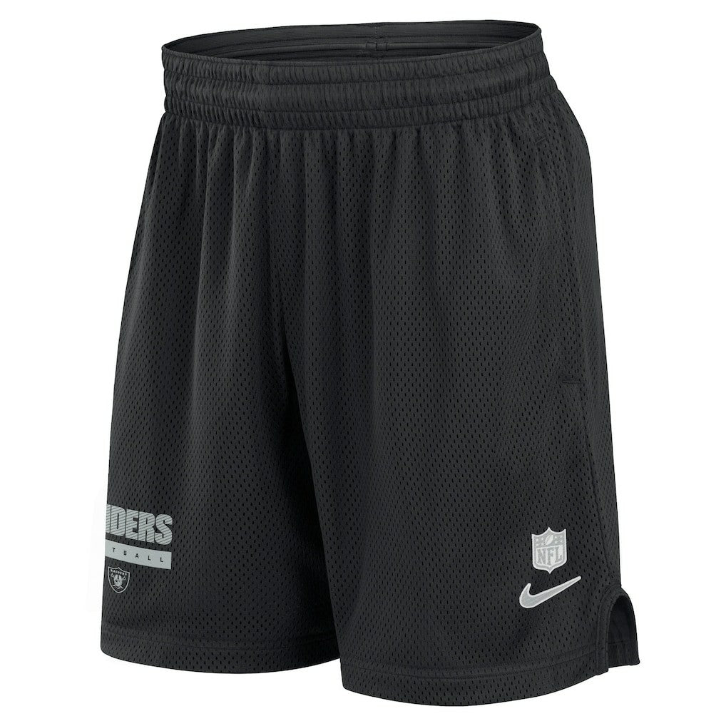 Las Vegas Raiders 2024 Sideline Performance Mesh Shorts - Black Shorts