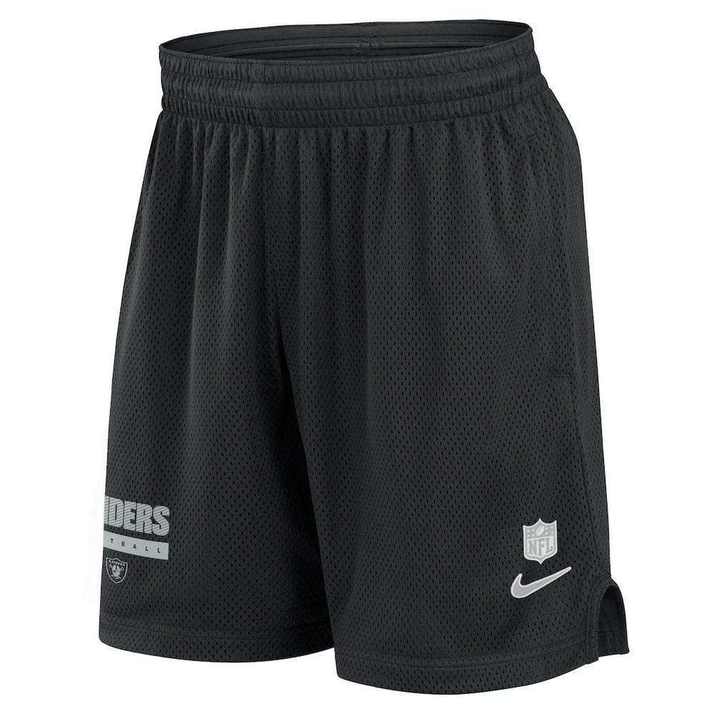 Las Vegas Raiders 2024 Sideline Performance Mesh Shorts - Black Shorts