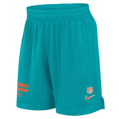Miami Dolphins 2024 Sideline Performance Mesh Shorts - Aqua Shorts