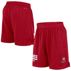 Tampa Bay Buccaneers 2024 Sideline Performance Mesh Shorts - Red Shorts