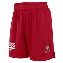 Tampa Bay Buccaneers 2024 Sideline Performance Mesh Shorts - Red Shorts