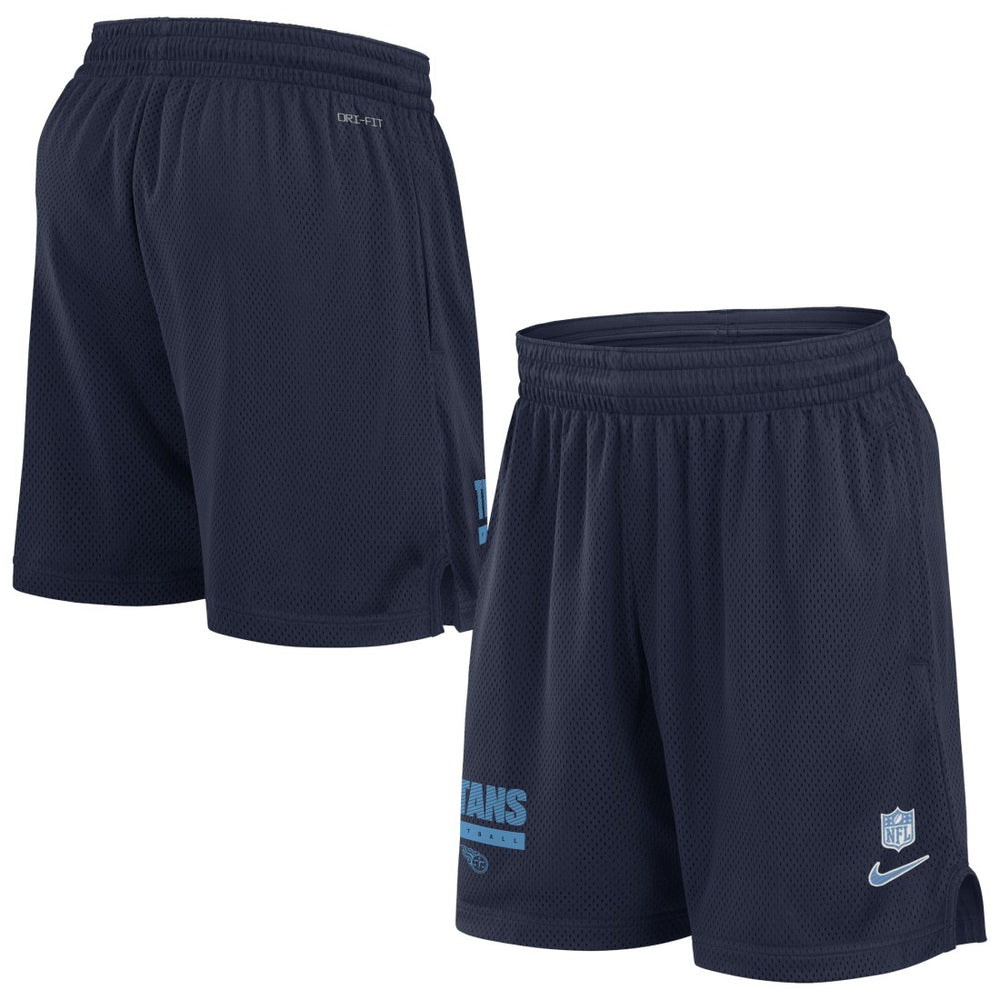Tennessee Titans 2024 Sideline Performance Mesh Shorts - Navy Shorts