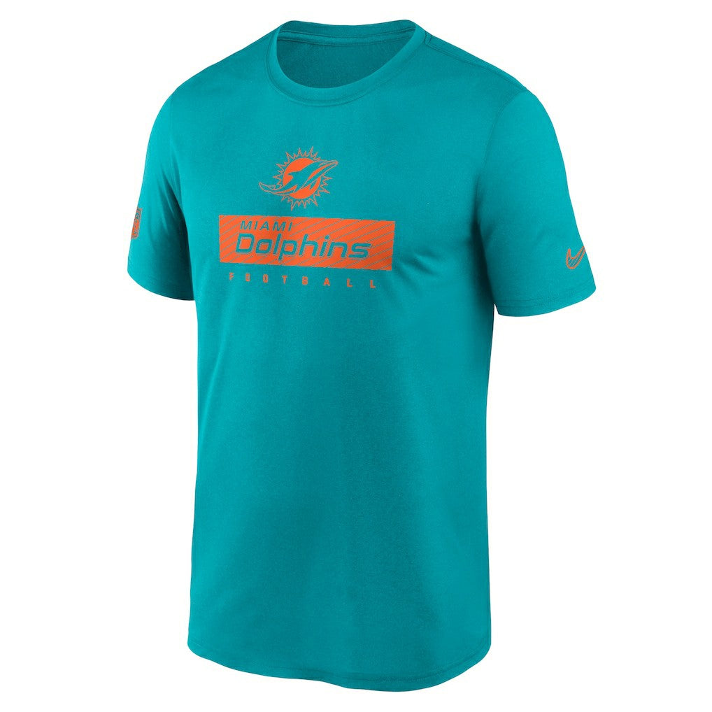 Miami Dolphins Sideline Legend Performance T-Shirt - Aqua T-shirts