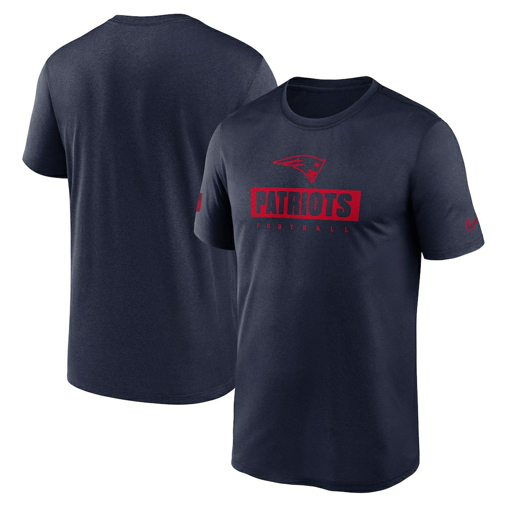 New England Patriots Sideline Legend Performance T-Shirt - Navy T-shirts