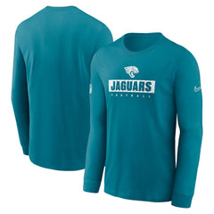 Jacksonville Jaguars Sideline Dri-FIT Long Sleeve T-Shirt - Teal T-shirts