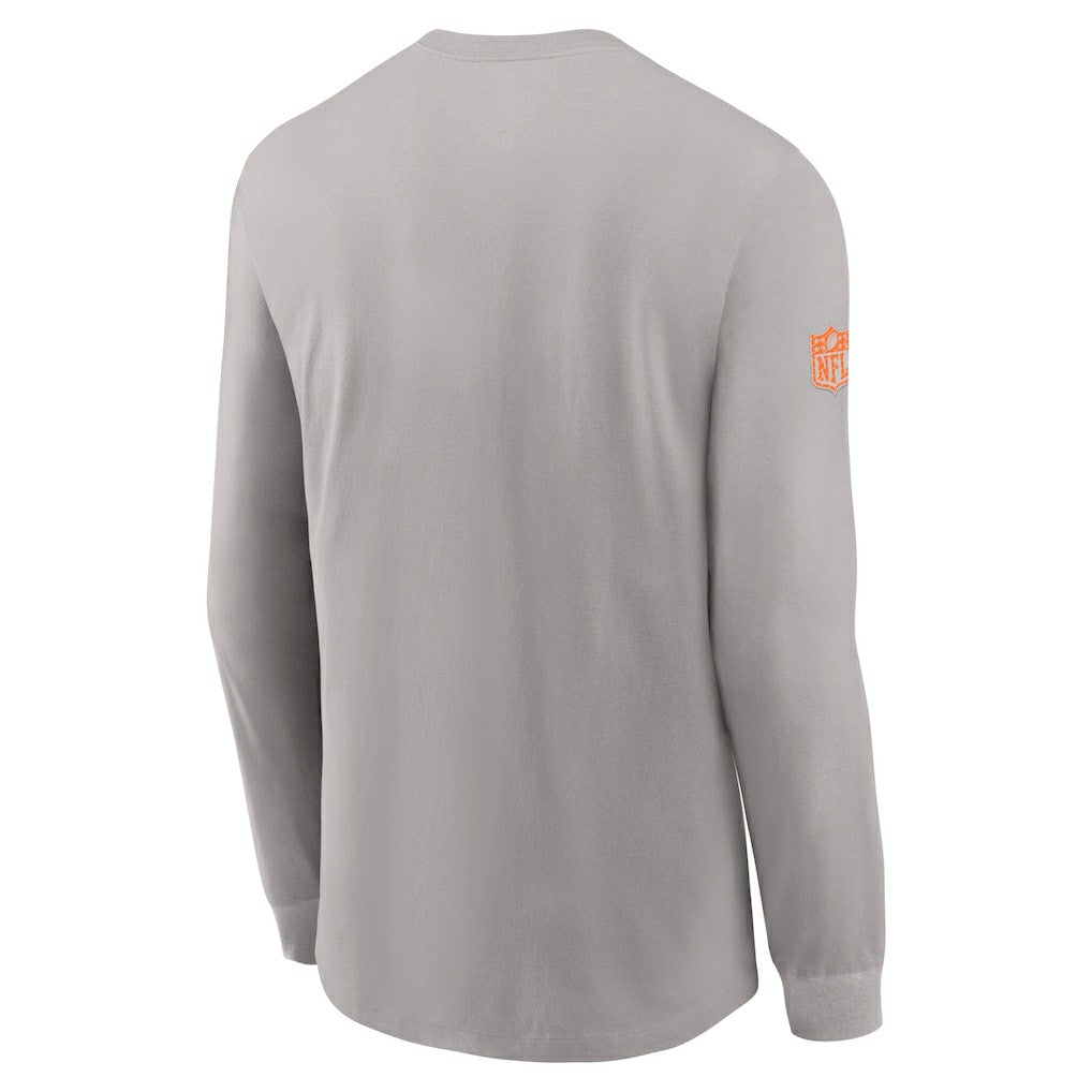 Miami Dolphins Sideline Dri-FIT Long Sleeve T-Shirt - Gray T-shirts