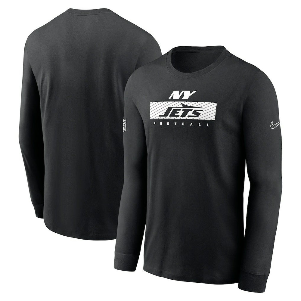 New York Jets Sideline Dri-FIT Long Sleeve T-Shirt - Black T-shirts