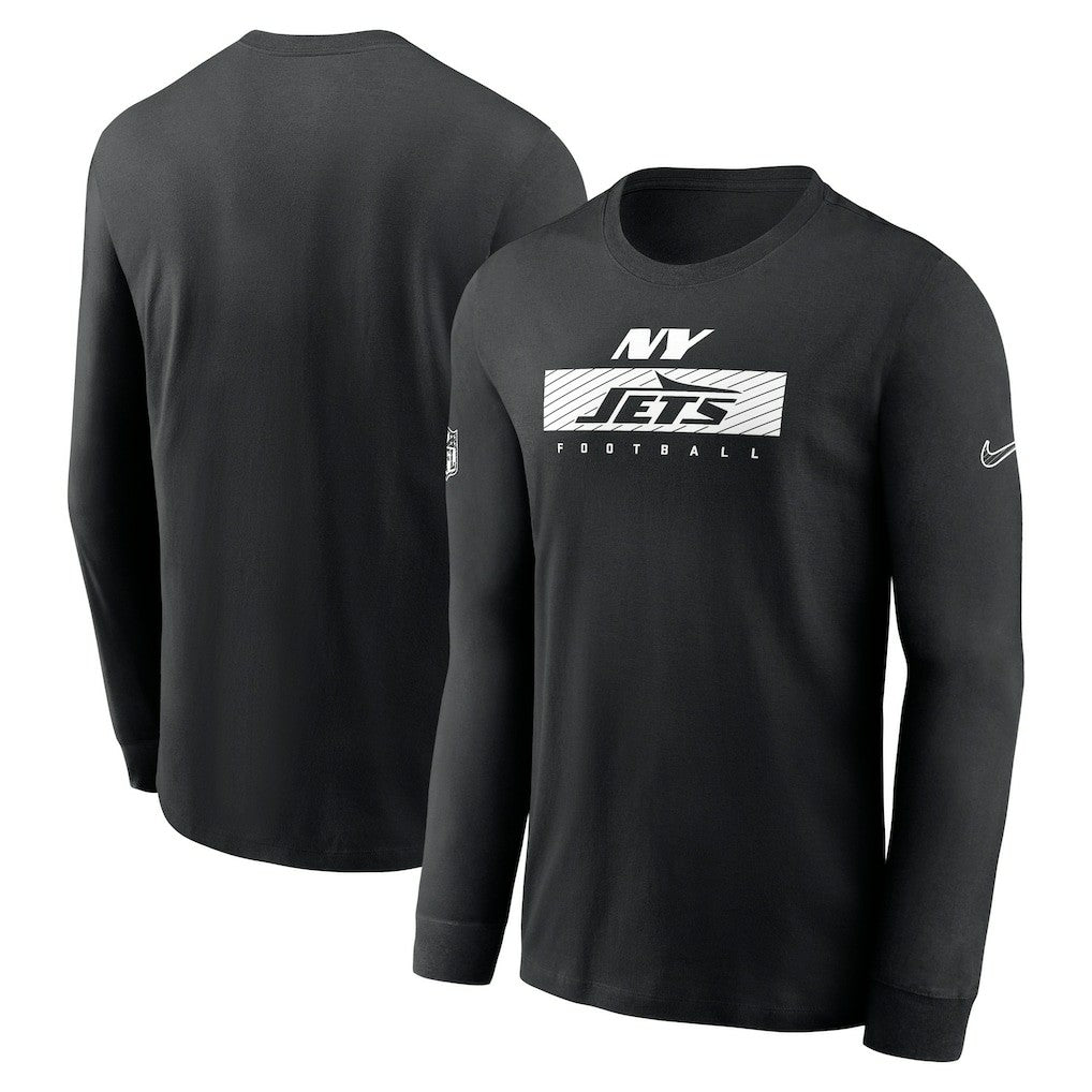 New York Jets Sideline Dri-FIT Long Sleeve T-Shirt - Black T-shirts