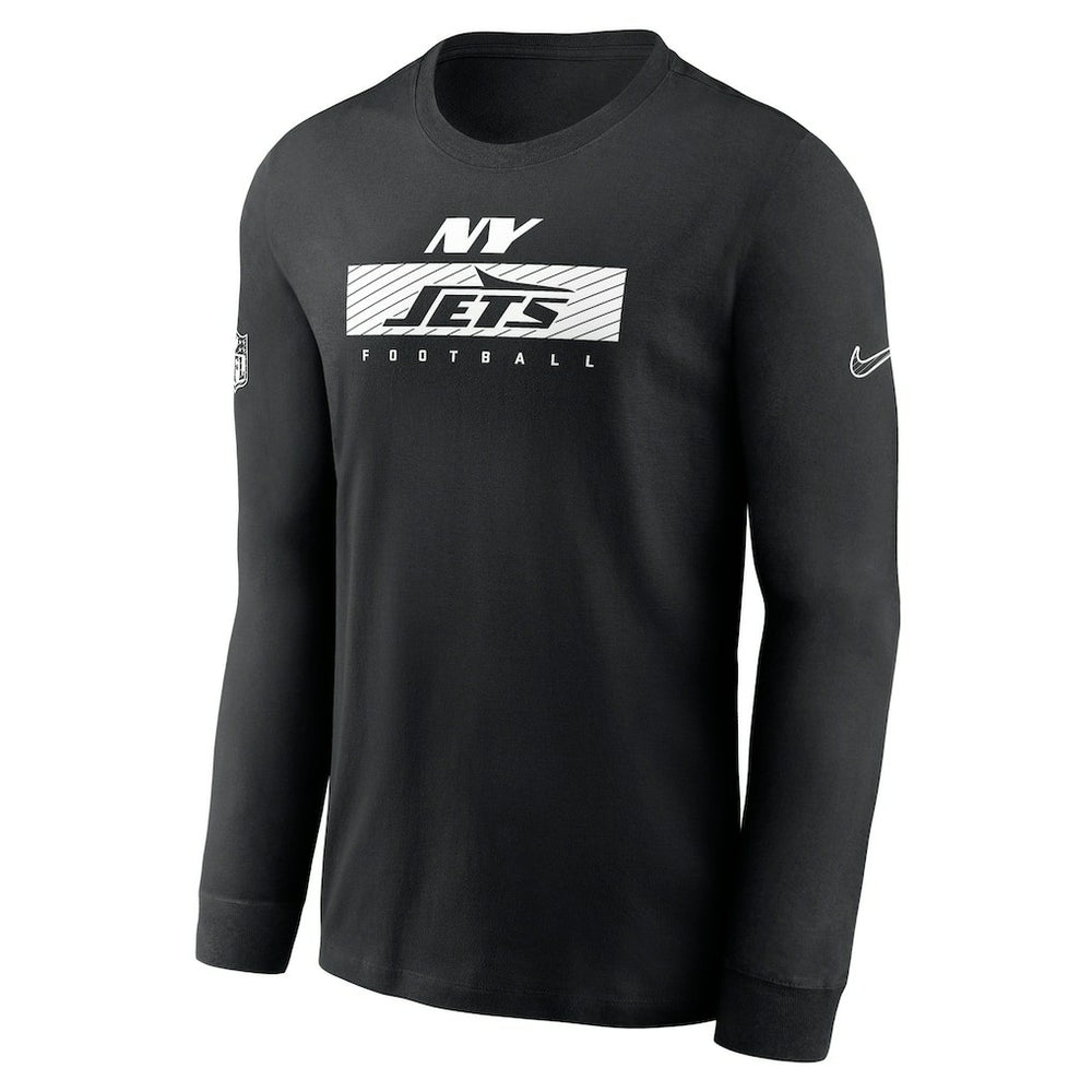 New York Jets Sideline Dri-FIT Long Sleeve T-Shirt - Black T-shirts
