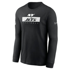 New York Jets Sideline Dri-FIT Long Sleeve T-Shirt - Black T-shirts