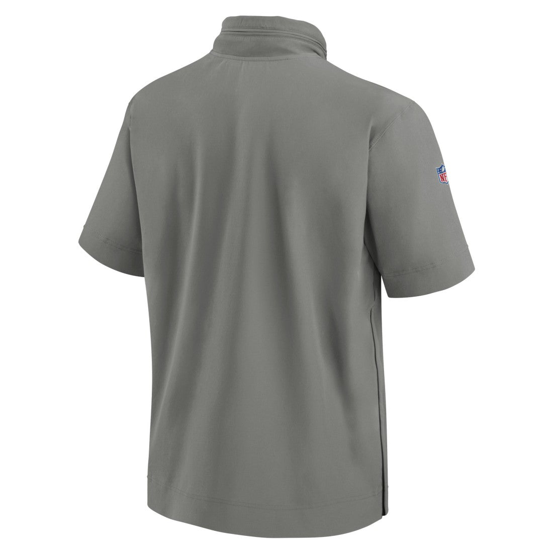 Detroit Lions 2024 Sideline Coach Short Sleeve Half-Zip Hoodie Jacket - Gray Hoodies