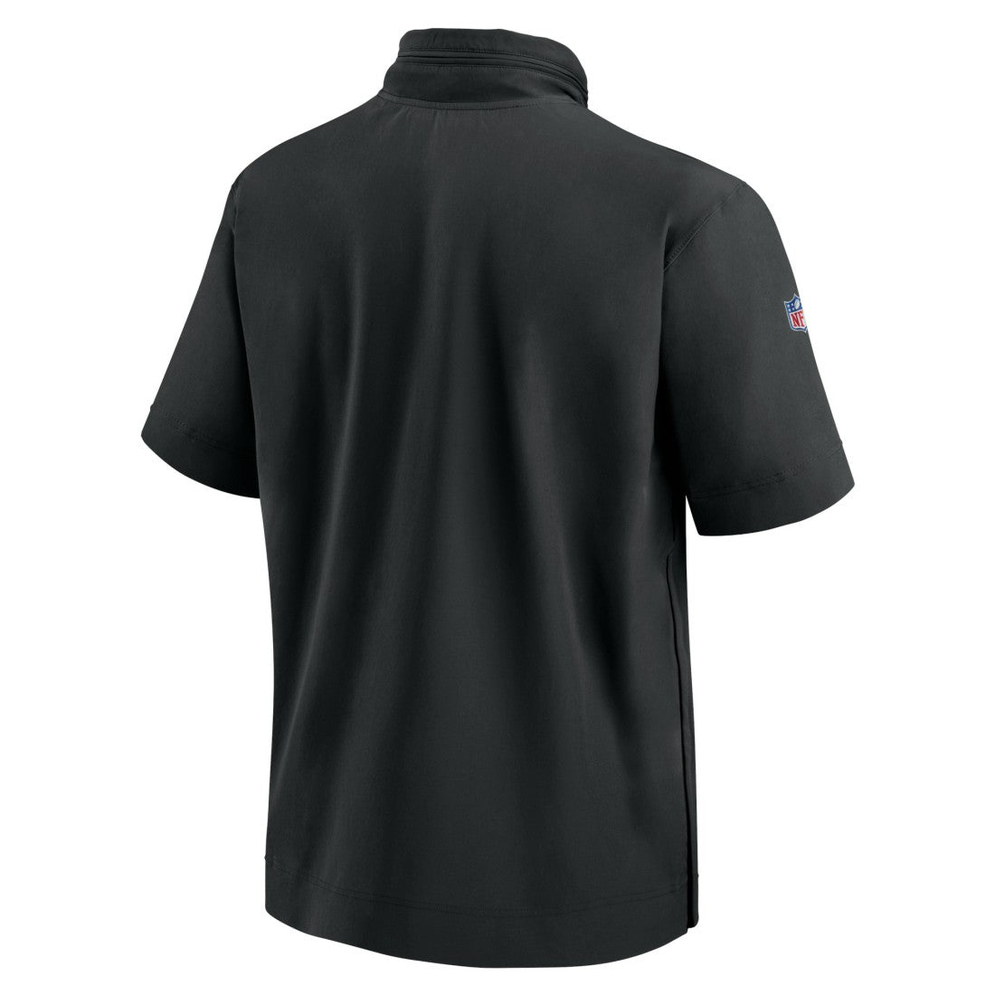 New York Jets 2024 Sideline Coach Short Sleeve Half-Zip Hoodie Jacket - Black Hoodies