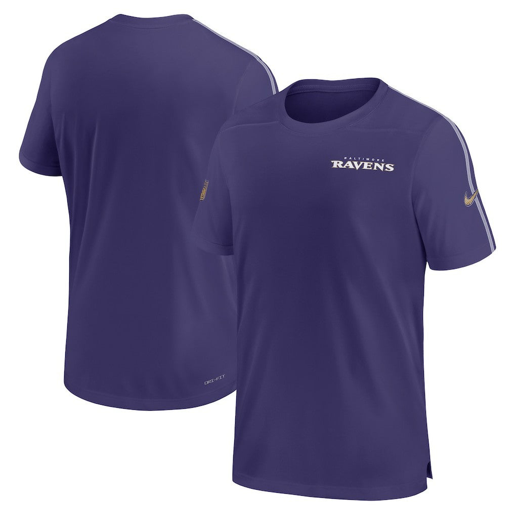 Baltimore Ravens 2024 Sideline Coach UV Performance T-Shirt - Purple T-shirts