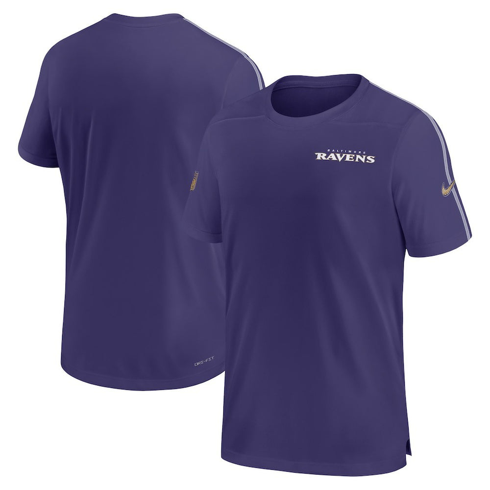 Baltimore Ravens 2024 Sideline Coach UV Performance T-Shirt - Purple T-shirts