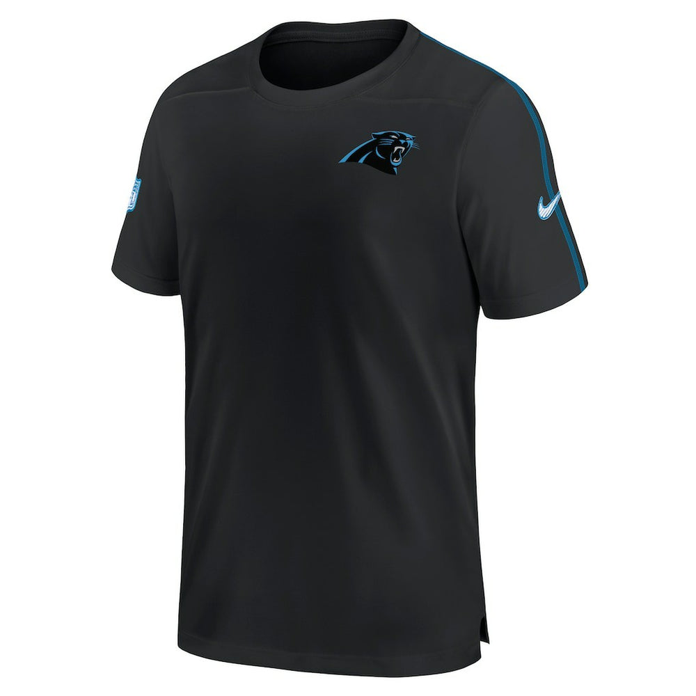 Carolina Panthers 2024 Sideline Coach UV Performance T-Shirt - Black T-shirts