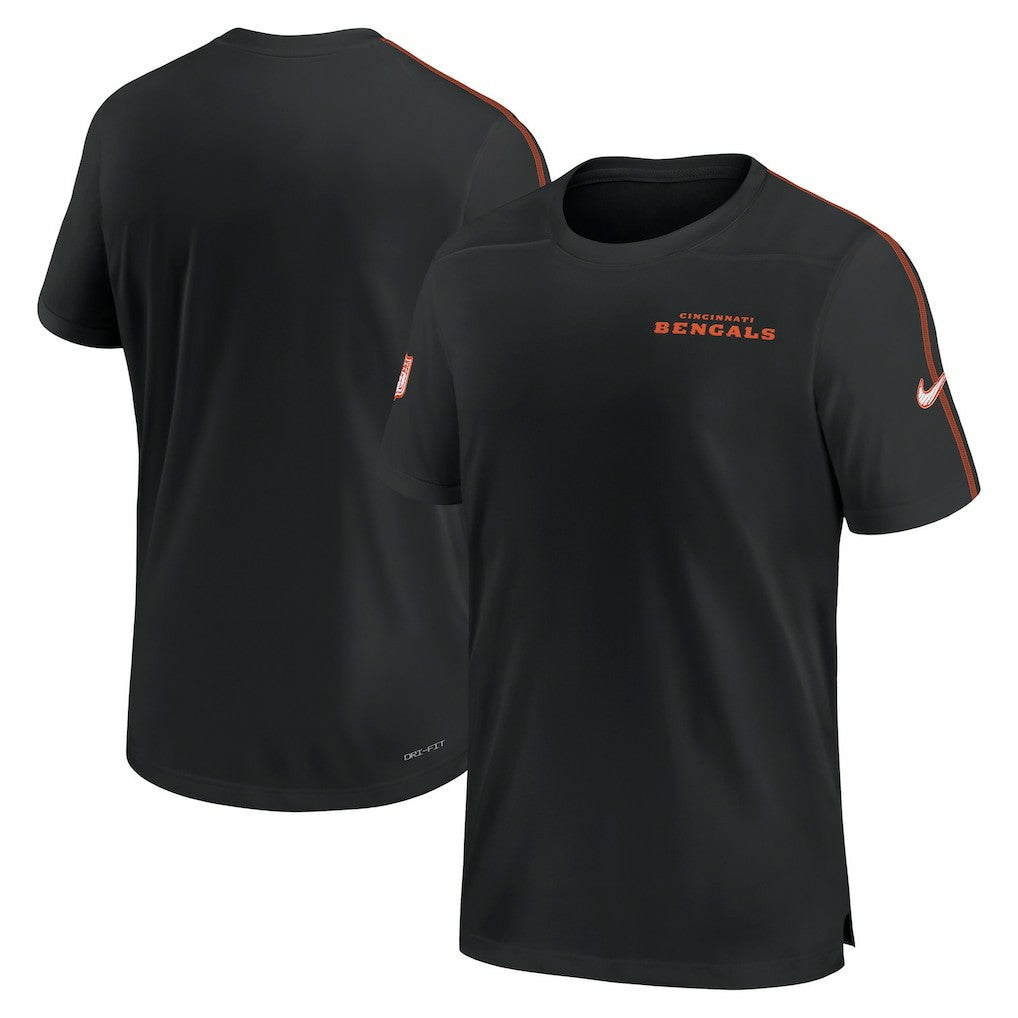Cincinnati Bengals 2024 Sideline Coach UV Performance T-Shirt - Black T-shirts