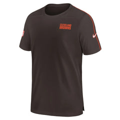 Cleveland Browns 2024 Sideline Coach UV Performance T-Shirt - Brown T-shirts