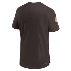 Cleveland Browns 2024 Sideline Coach UV Performance T-Shirt - Brown T-shirts