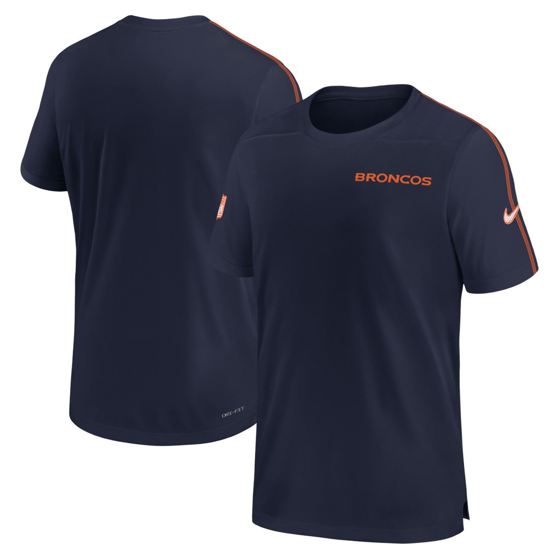 Denver Broncos 2024 Sideline Coach UV Performance T-Shirt - Navy T-shirts