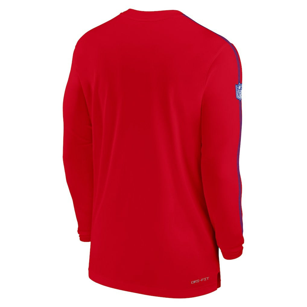 Buffalo Bills Sideline Coach UV Performance Long Sleeve T-Shirt - Red T-shirts