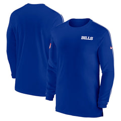 Buffalo Bills Sideline Coach UV Performance Long Sleeve T-Shirt - Royal T-shirts