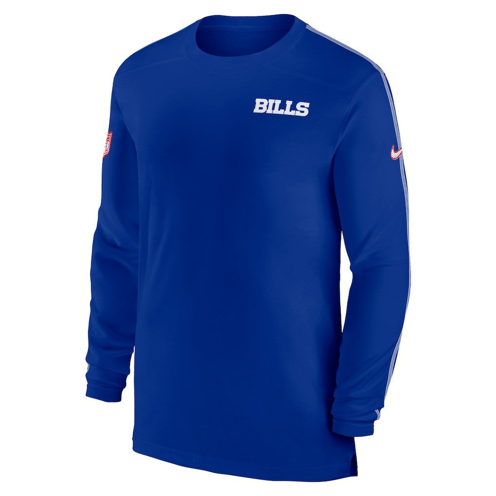 Buffalo Bills Sideline Coach UV Performance Long Sleeve T-Shirt - Royal T-shirts