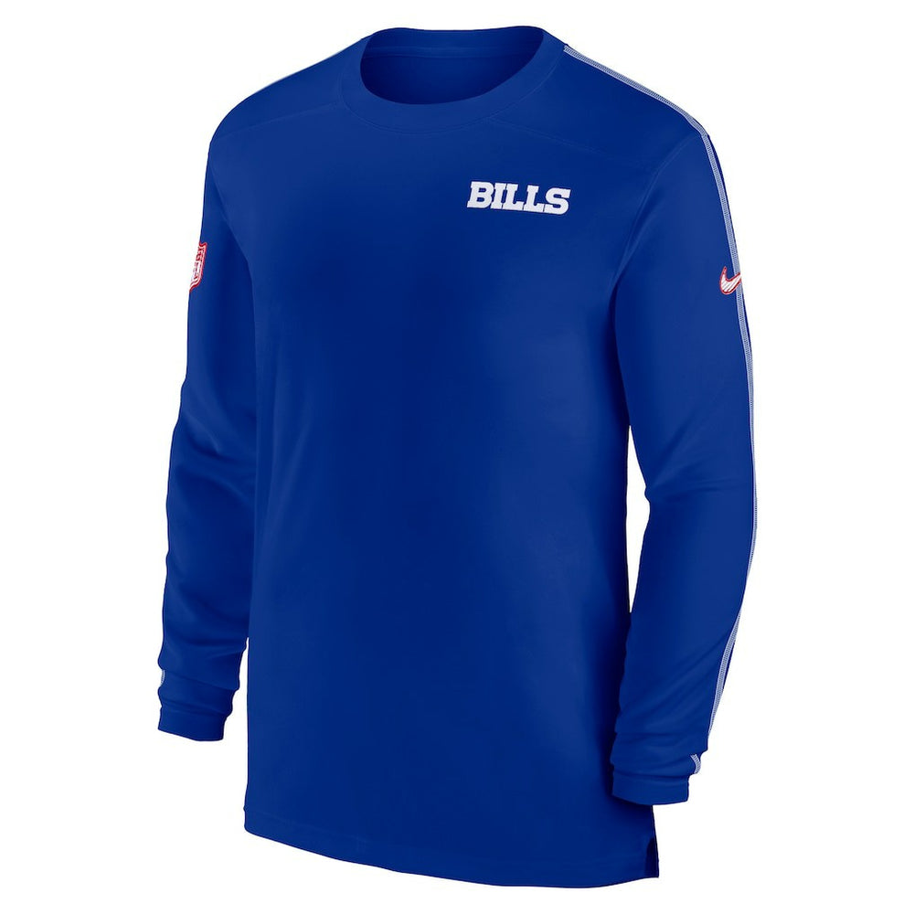 Buffalo Bills Sideline Coach UV Performance Long Sleeve T-Shirt - Royal T-shirts