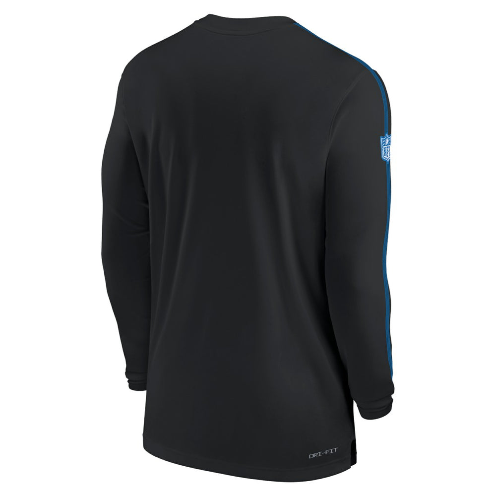 Detroit Lions Sideline Coach UV Performance Long Sleeve T-Shirt - Black T-shirts