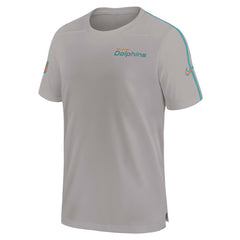 Miami Dolphins 2024 Sideline Coach UV Performance T-Shirt - Gray T-shirts