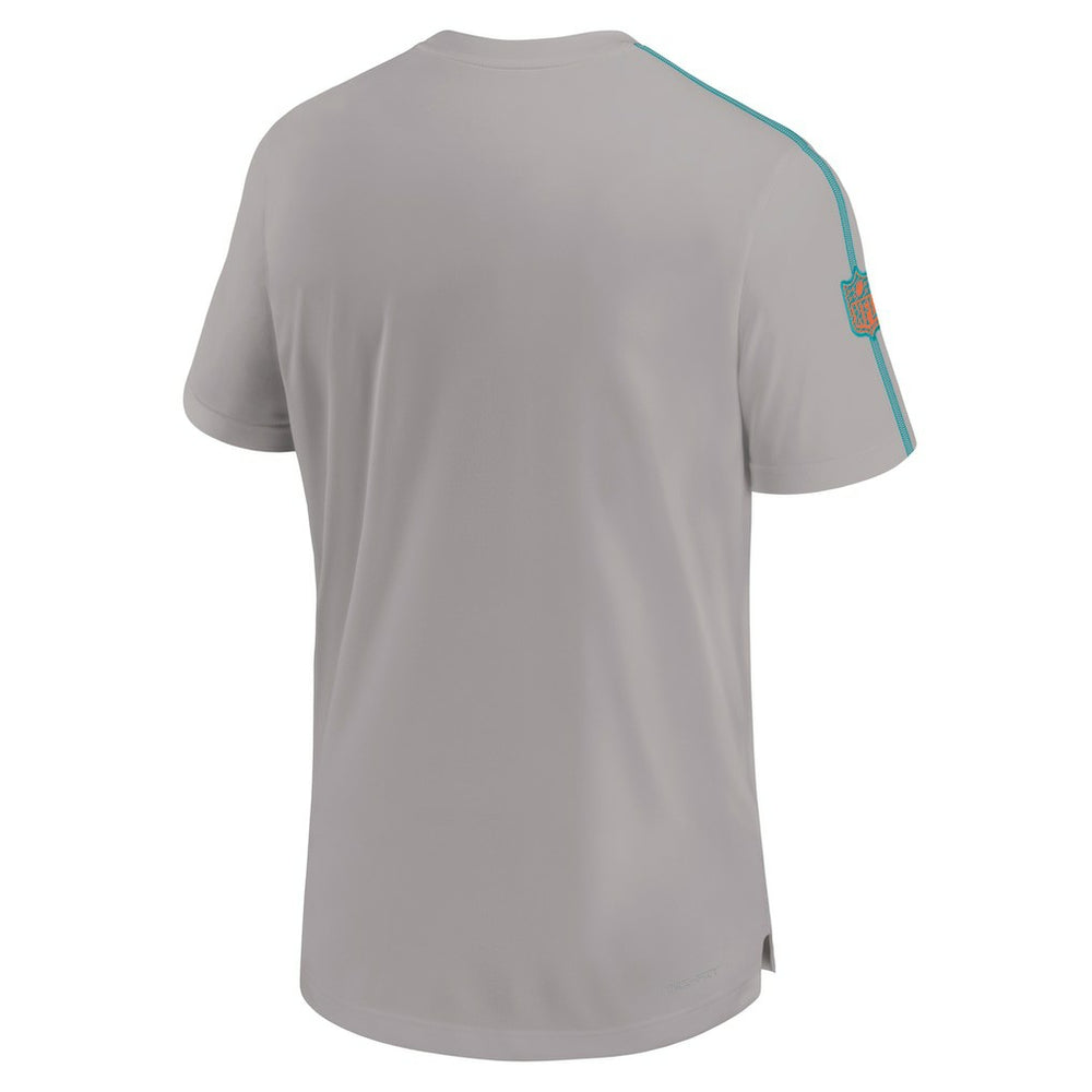 Miami Dolphins 2024 Sideline Coach UV Performance T-Shirt - Gray T-shirts