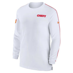 Kansas City Chiefs Sideline Coach UV Performance Long Sleeve T-Shirt - White T-shirts