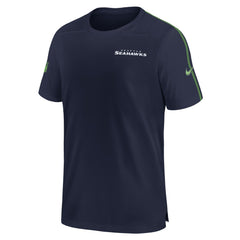 Seattle Seahawks 2024 Sideline Coach UV Performance T-Shirt - College Navy T-shirts