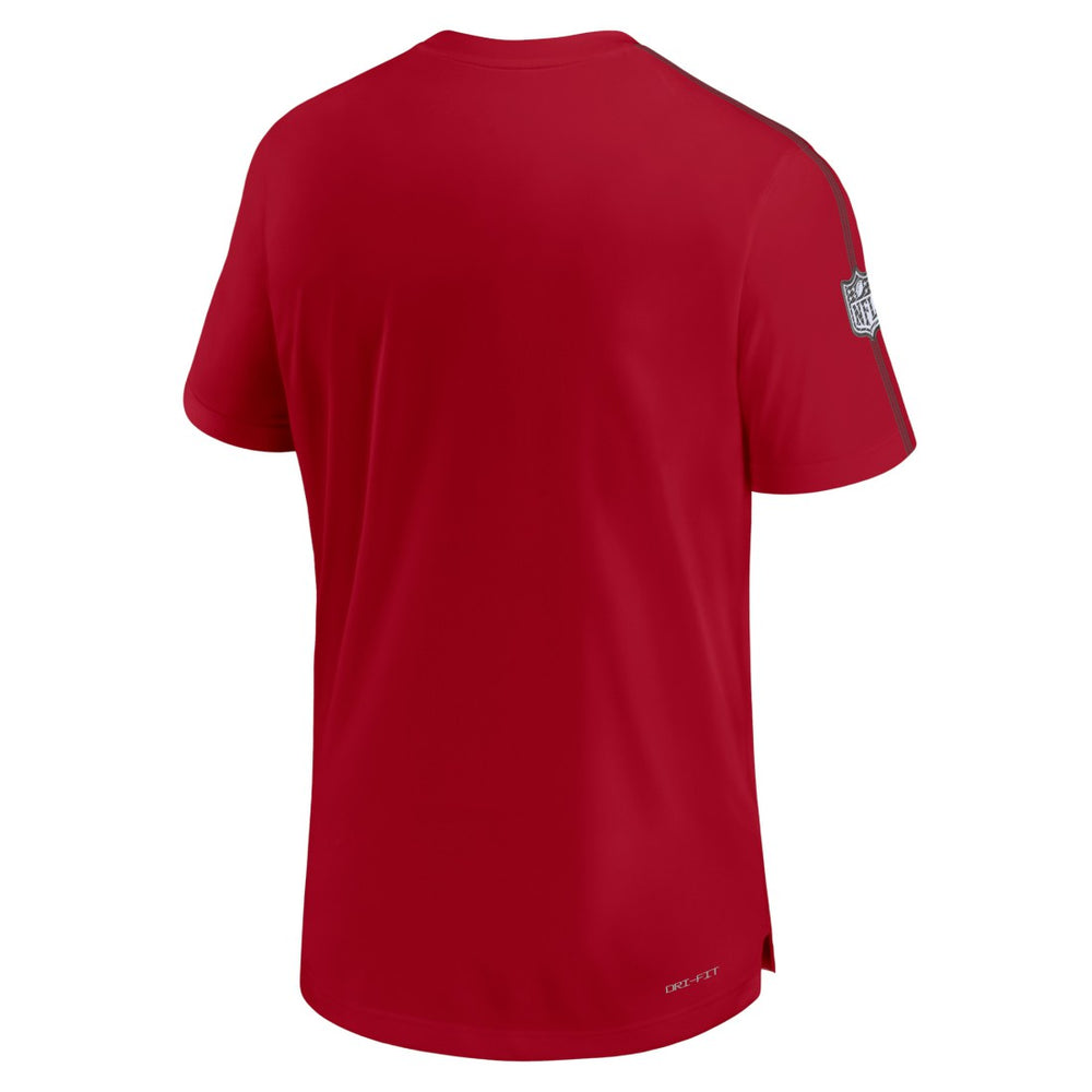 Tampa Bay Buccaneers 2024 Sideline Coach UV Performance T-Shirt - Red T-shirts
